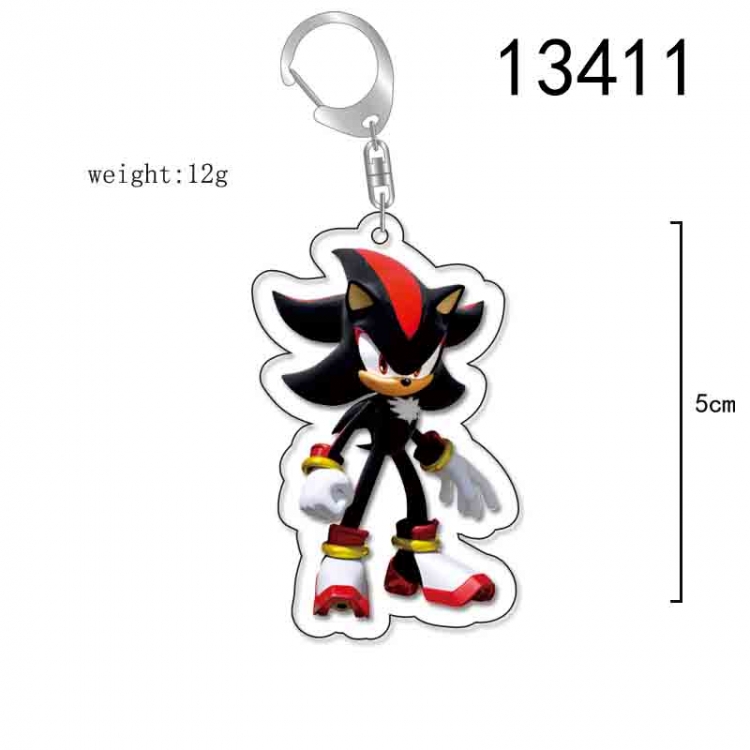 Sonic The Hedgehog Anime Acrylic Keychain Charm price for 5 pcs 13411