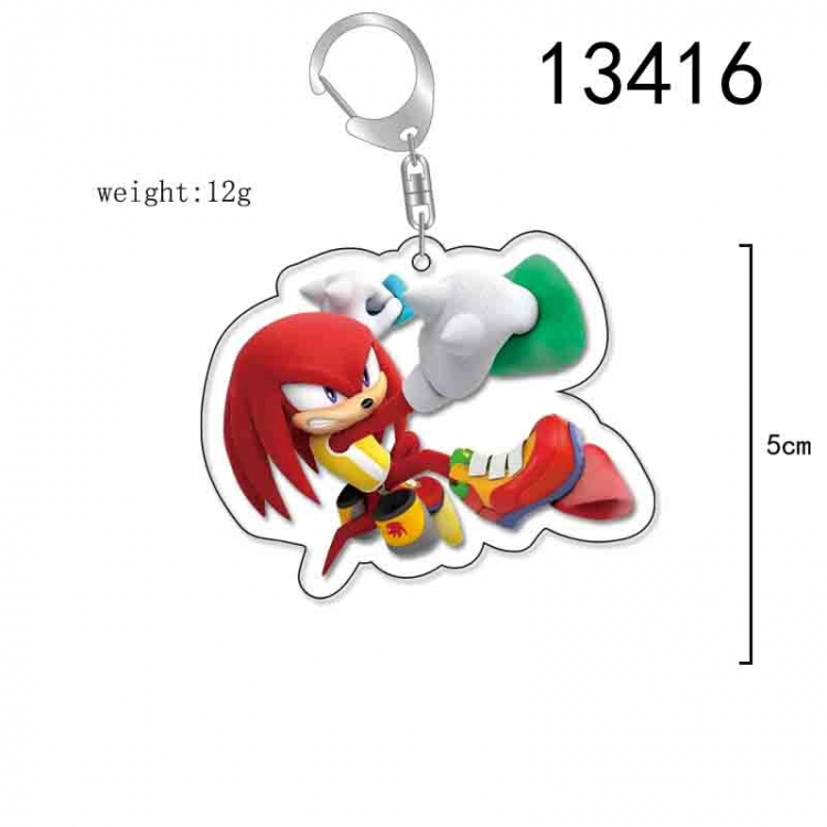 Sonic The Hedgehog Anime Acrylic Keychain Charm price for 5 pcs 13416