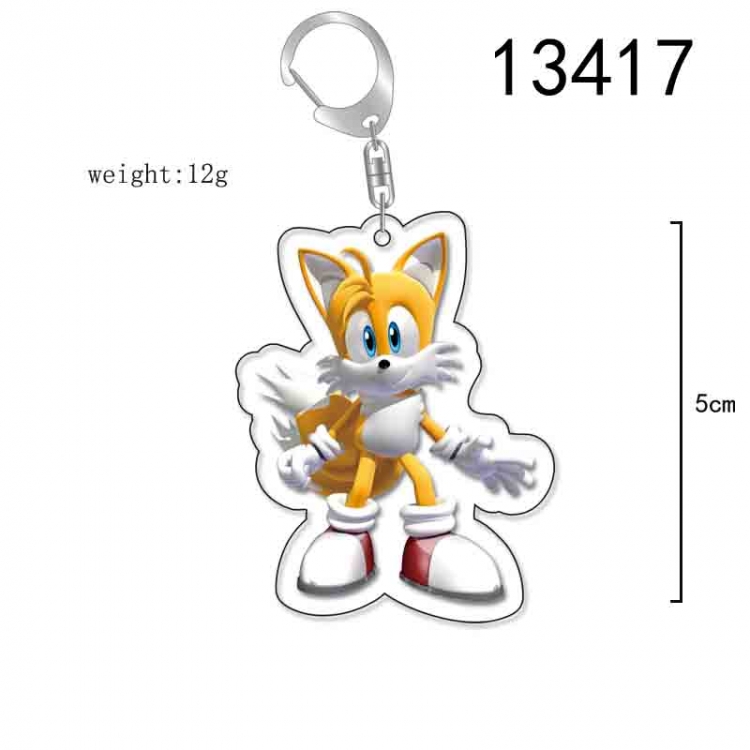 Sonic The Hedgehog Anime Acrylic Keychain Charm price for 5 pcs 13417