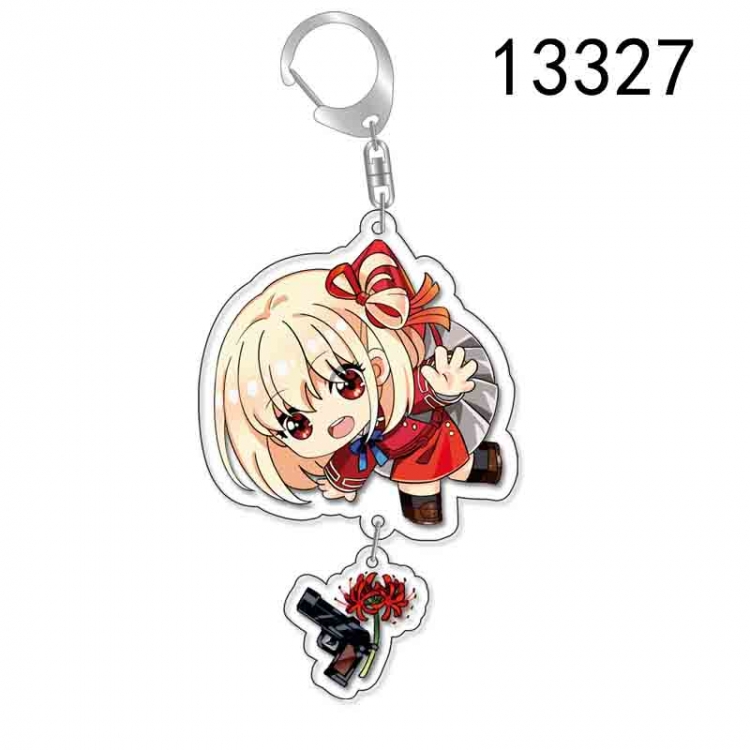 LycorisRecoil Anime acrylic Pendant Key Chain  price for 5 pcs 13327