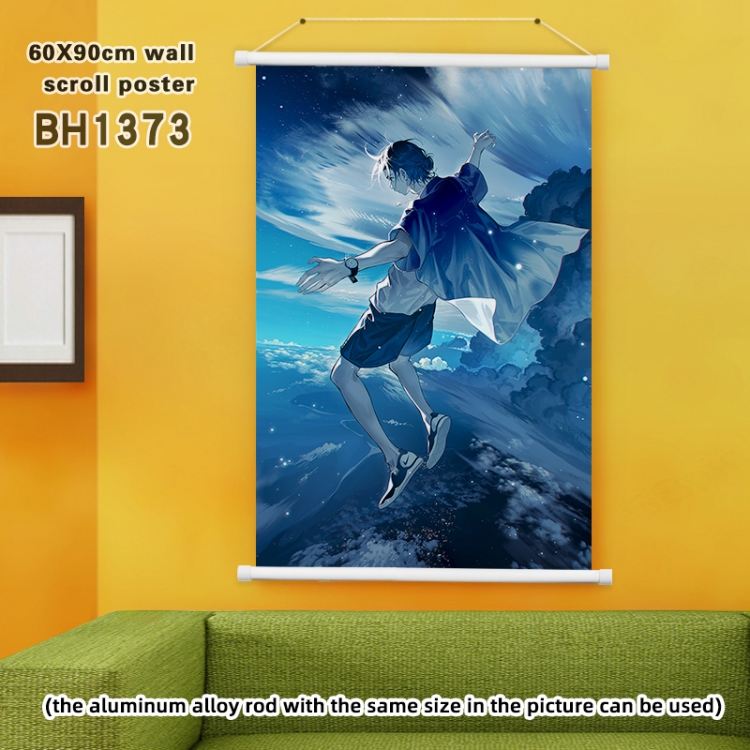 summer time rendering  White Plastic rod Cloth painting Wall Scroll 60X90CM  BH1373