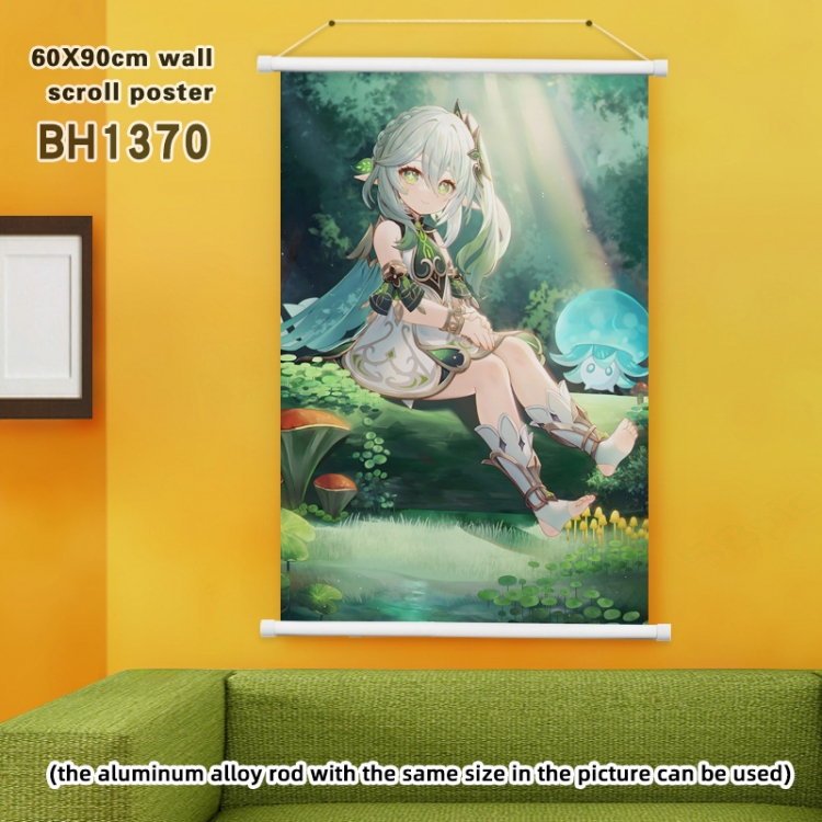 Genshin Impact  Genshin Impact White Plastic rod Cloth painting Wall Scroll 60X90CM BH1370