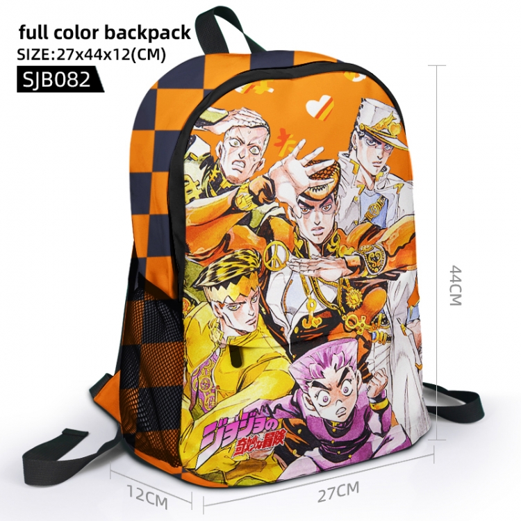 JoJos Bizarre Adventure Full color backpack 27x44x12cm supports the customization of single pattern SJB082