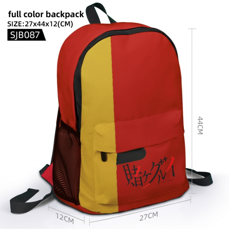 Kakegurui Full color backpack 27x44x12cm supports the customization of single pattern SJB087