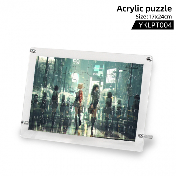 LycorisRecoil Anime acrylic puzzle (horizontal) 17x24cm YKLPT004