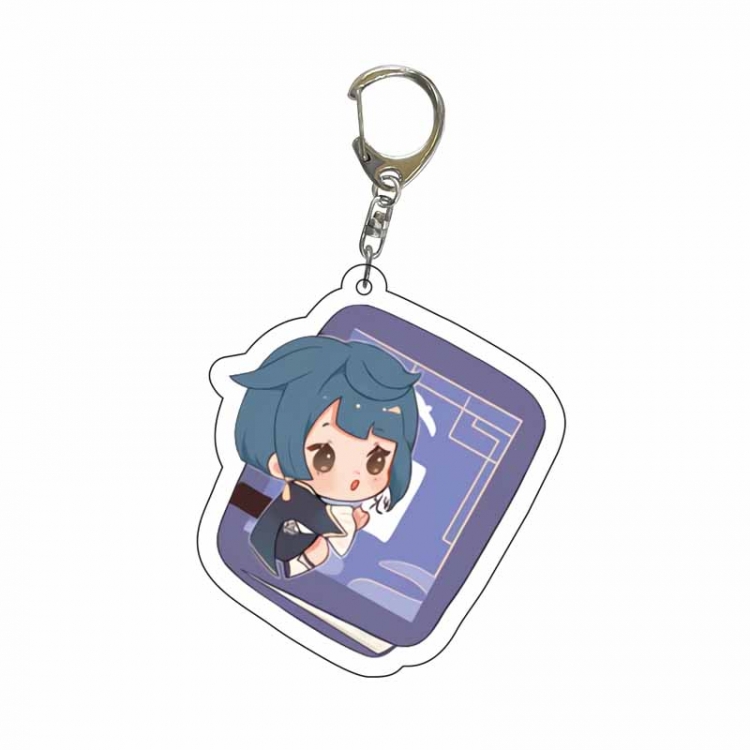 Genshin Impact Anime Acrylic Keychain Charm price for 5 pcs 5029