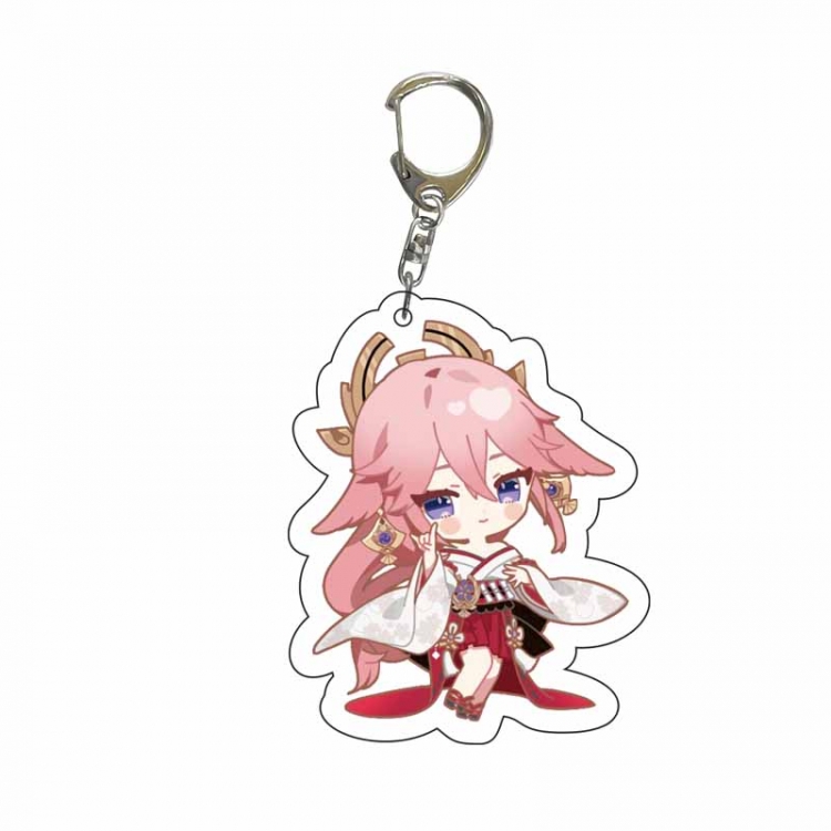 Genshin Impact Anime Acrylic Keychain Charm price for 5 pcs 5326