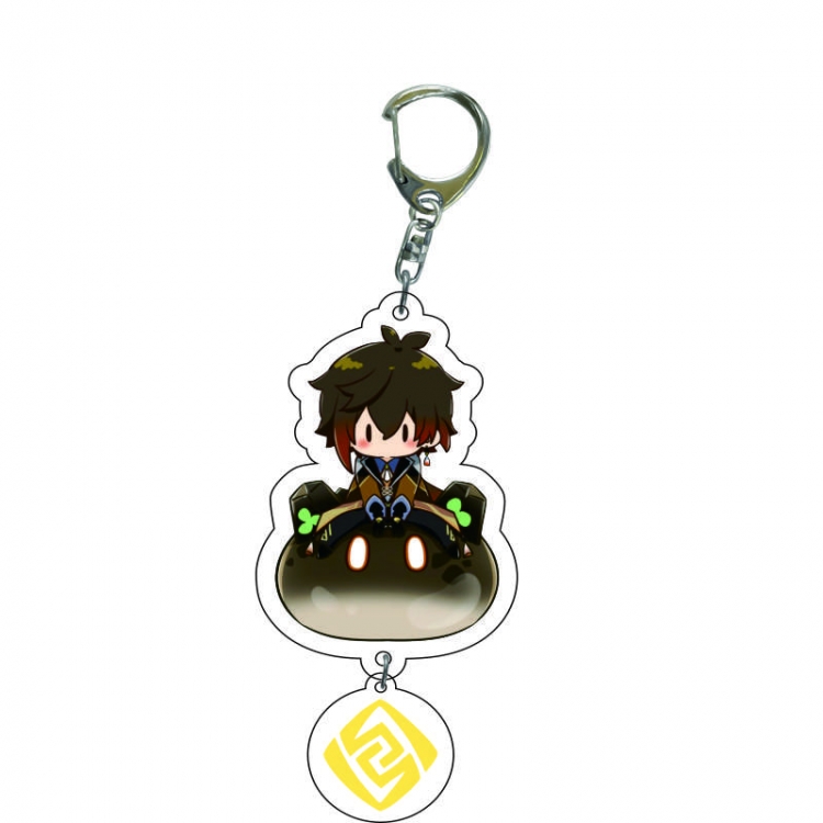 Genshin Impact Anime acrylic Pendant Key Chain  price for 5 pcs C287