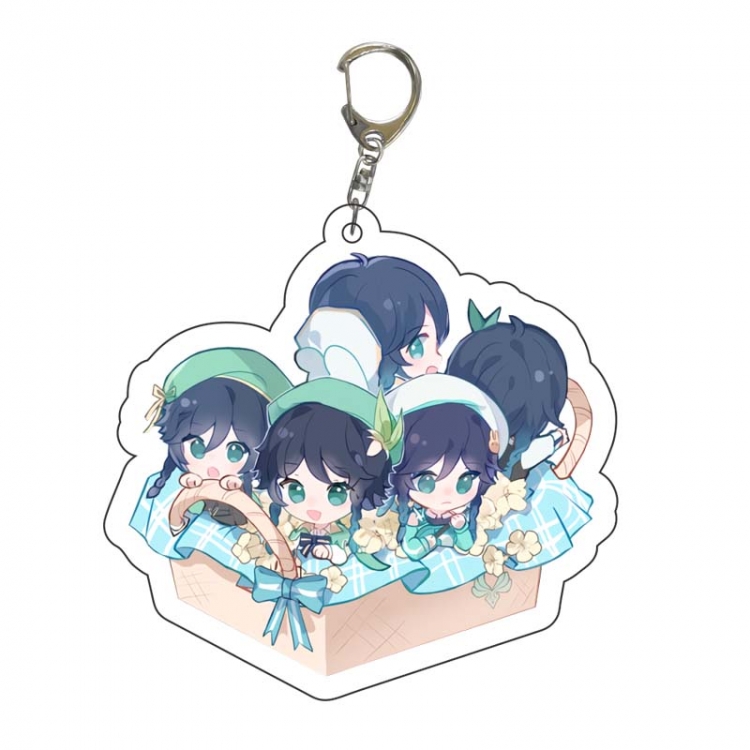 Genshin Impact Anime Acrylic Keychain Charm price for 5 pcs  9019