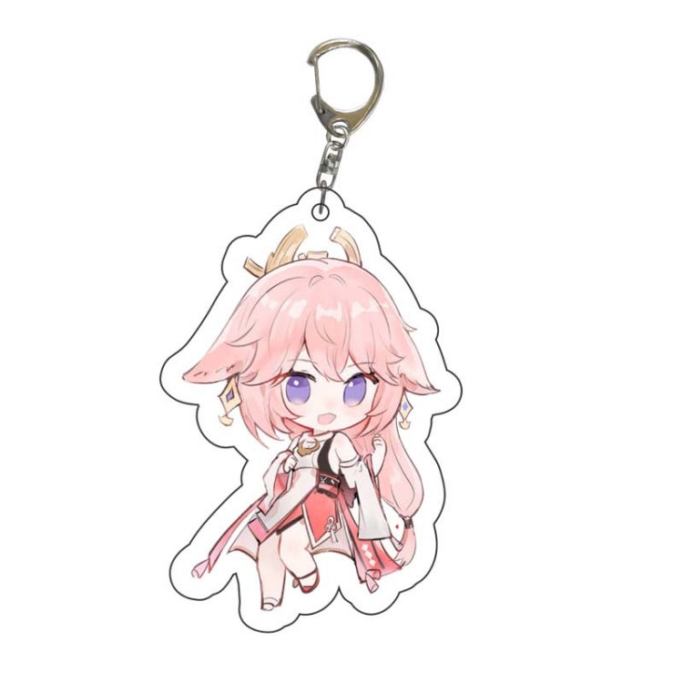 Genshin Impact Anime Acrylic Keychain Charm price for 5 pcs 9008