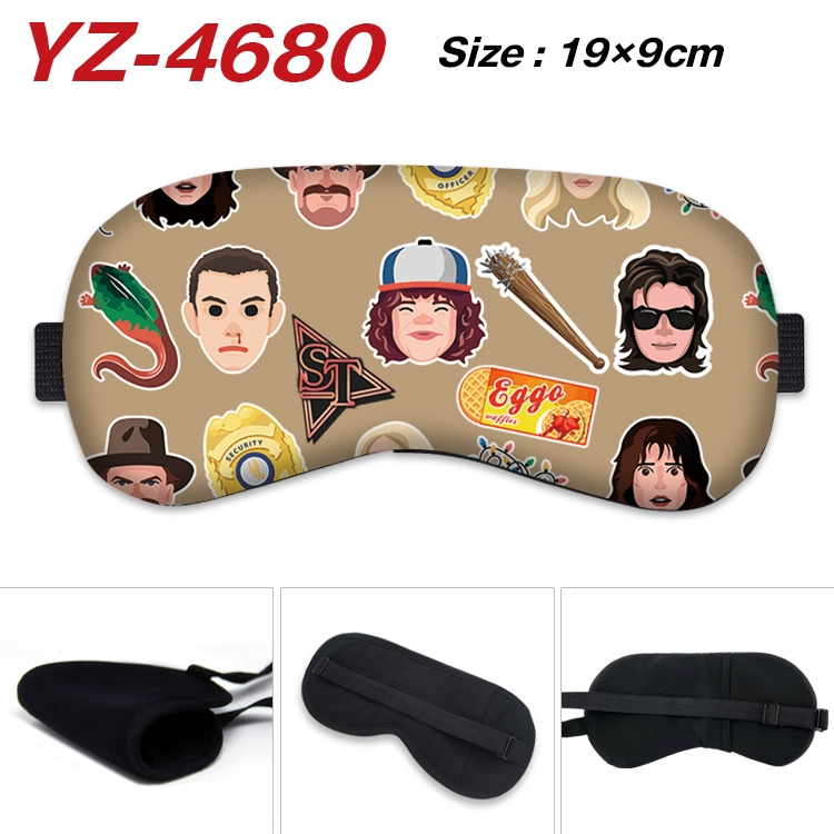 Stranger Things animation ice cotton eye mask without ice bag price for 5 pcs YZ-4680