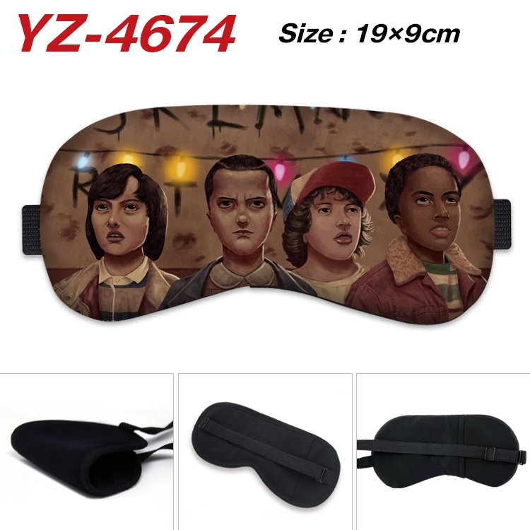 Stranger Things animation ice cotton eye mask without ice bag price for 5 pcs YZ-4674