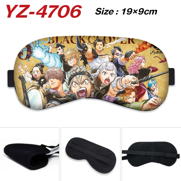 black clover animation ice cotton eye mask without ice bag price for 5 pcs  YZ-4706