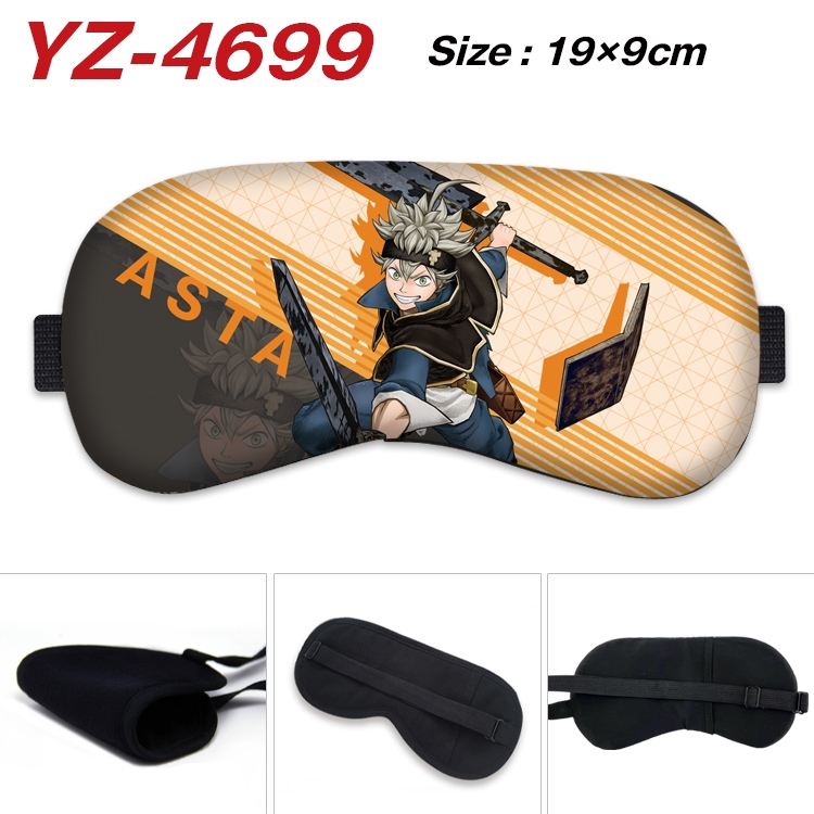 black clover animation ice cotton eye mask without ice bag price for 5 pcs YZ-4699