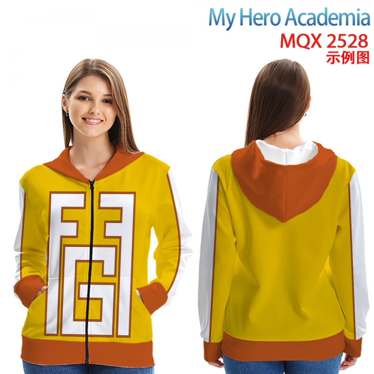 My Hero Academia Long Sleeve Zip Hood Patch Pocket Sweatshirt from 2XS to 4XL MQX 2528