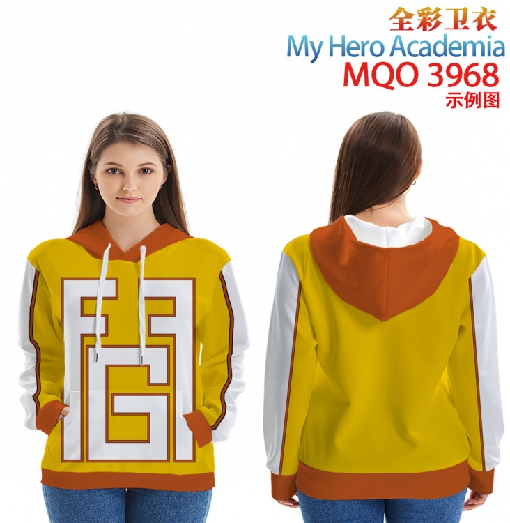 My Hero Academia Long sleeved hooded full-color patch pocket sweater from XXS to 4XL MQO 3968