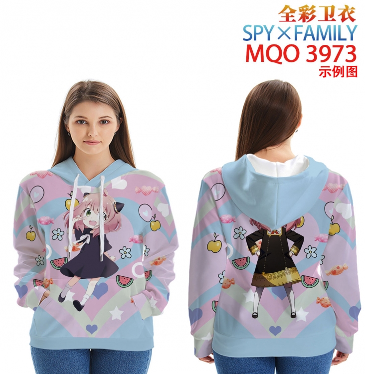 SPY×FAMILY Long sleeved hooded full-color patch pocket sweater from XXS to 4XL MQO 3973