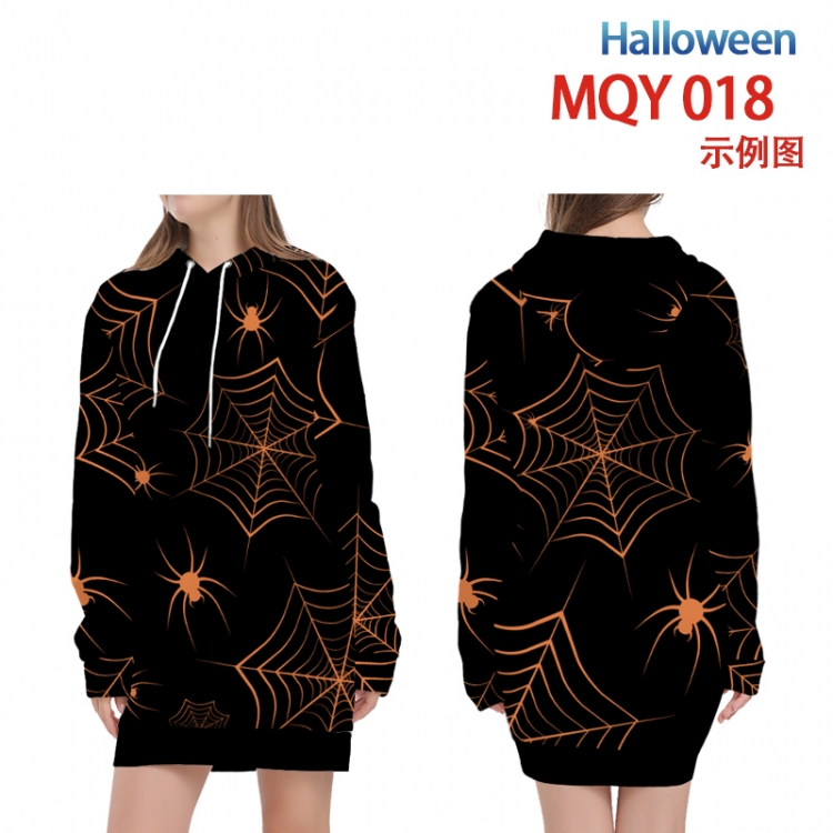 HelloweenFull color printed hooded long sweater from XS to 4XL MQY-018