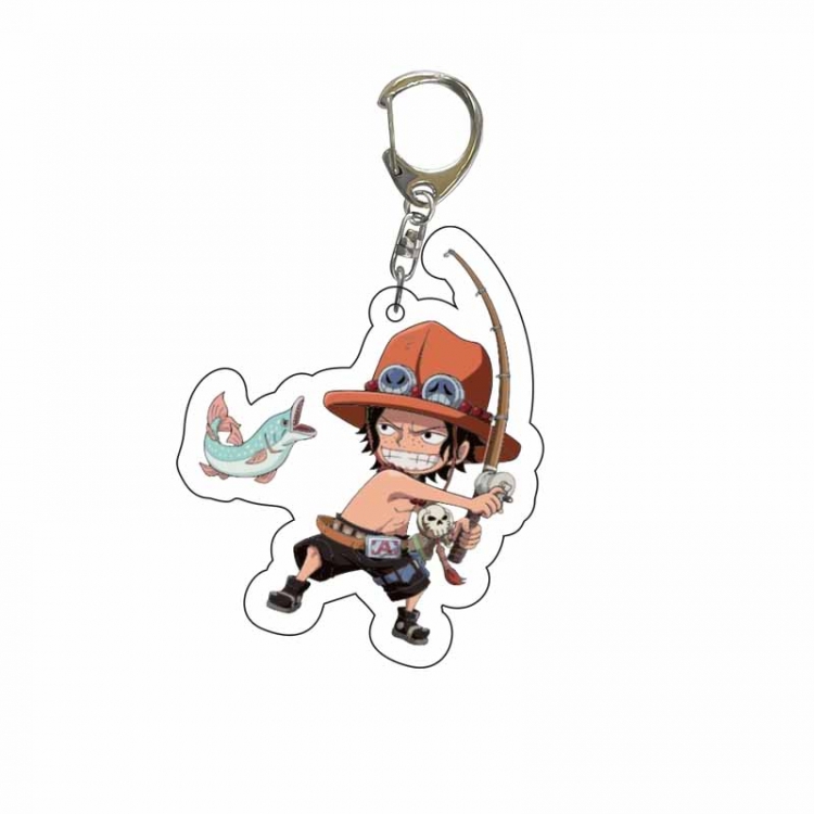 One Piece Anime Acrylic Keychain Charm price for 5 pcs 3816