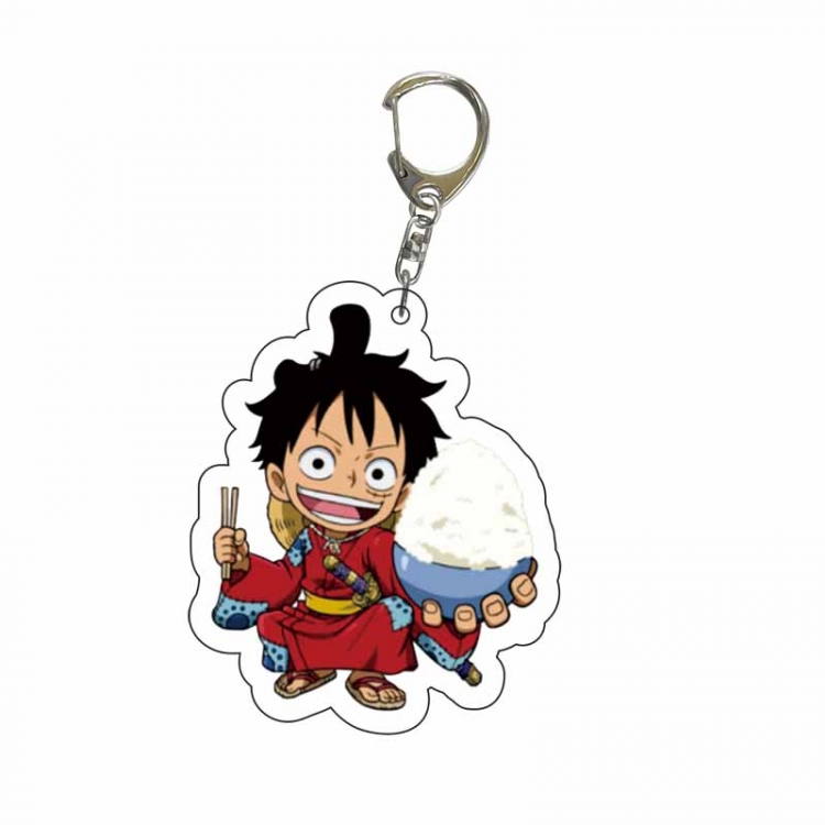 One Piece Anime Acrylic Keychain Charm price for 5 pcs 3810