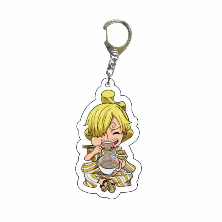 One Piece Anime Acrylic Keychain Charm price for 5 pcs 3809