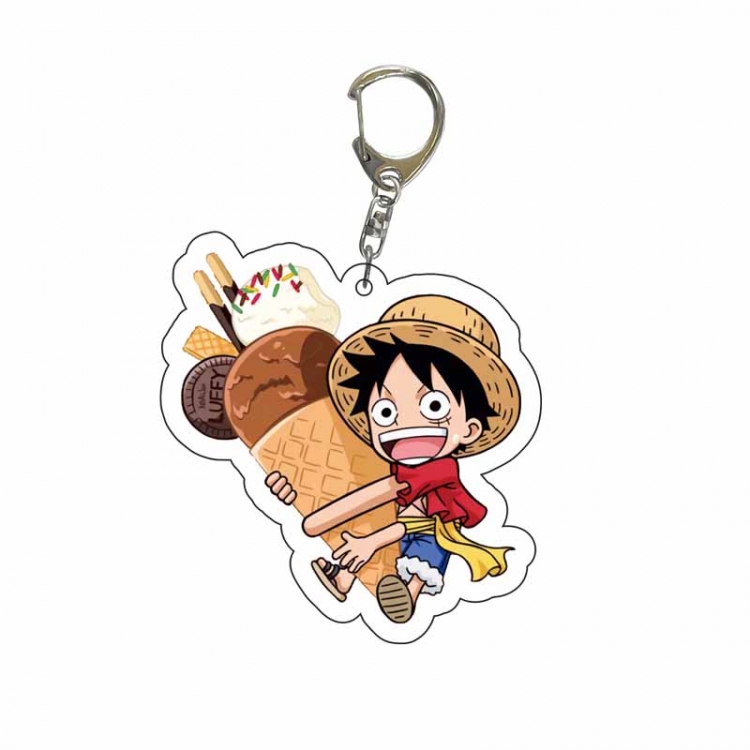 One Piece Anime Acrylic Keychain Charm price for 5 pcs 3814