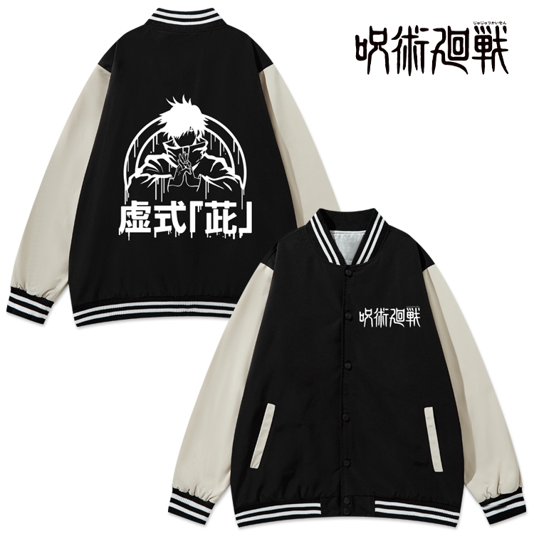 Jujutsu Kaisen Anime color blocking button top coat from M to 3XL