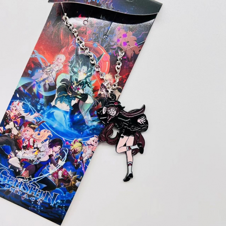 Genshin Impact Anime Peripheral Color Character Necklace Pendant  3119  price for 5 pcs