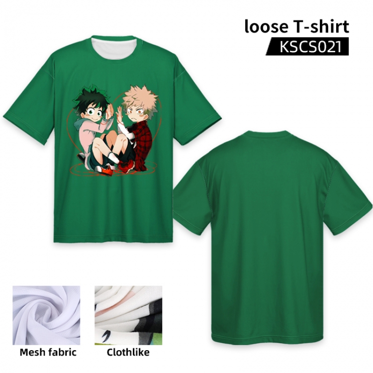 My Hero Academia Anime full-color loose T-shirt KSCS021