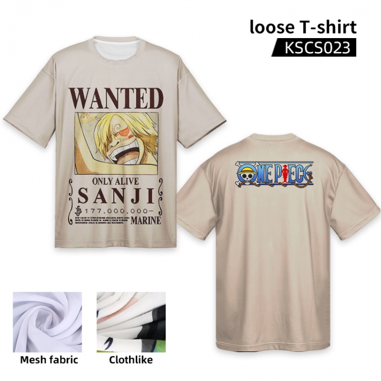 One Piece Anime full-color loose T-shirt KSCS023