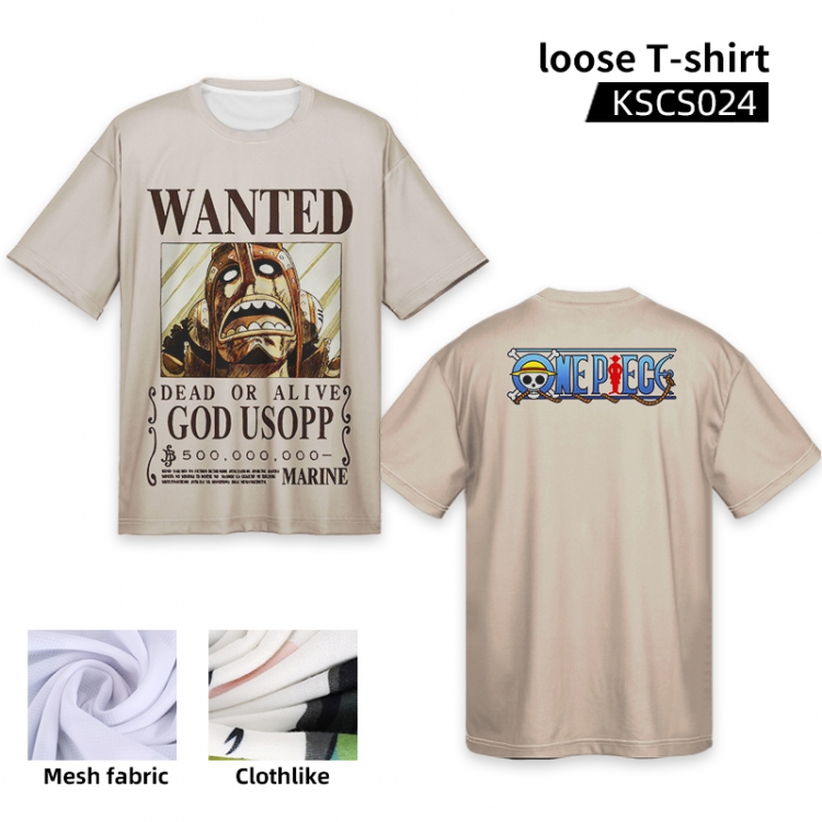 One Piece Anime full-color loose T-shirt KSCS024
