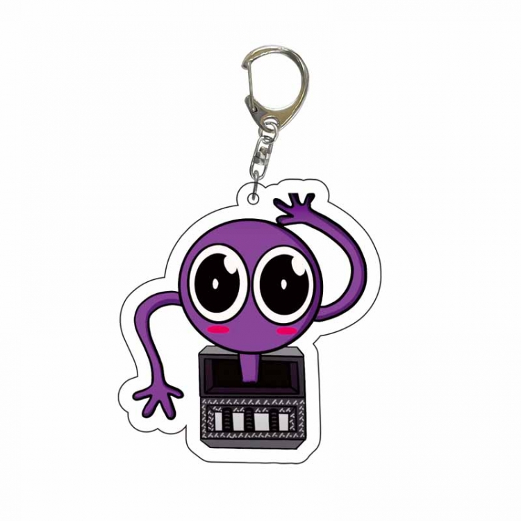 Rainbow Game Anime Acrylic Keychain Charm price for 5 pcs  5380