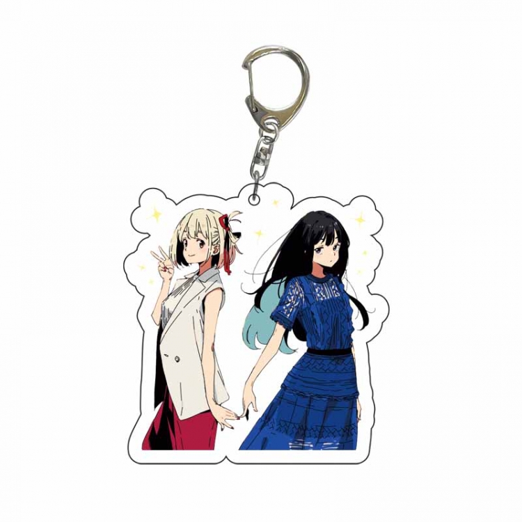 LycorisRecoil  Anime Acrylic Keychain Charm price for 5 pcs 5494