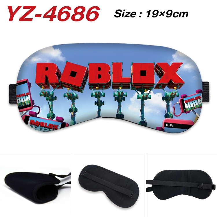 Robllox animation ice cotton eye mask without ice bag price for 5 pcs YZ-4686