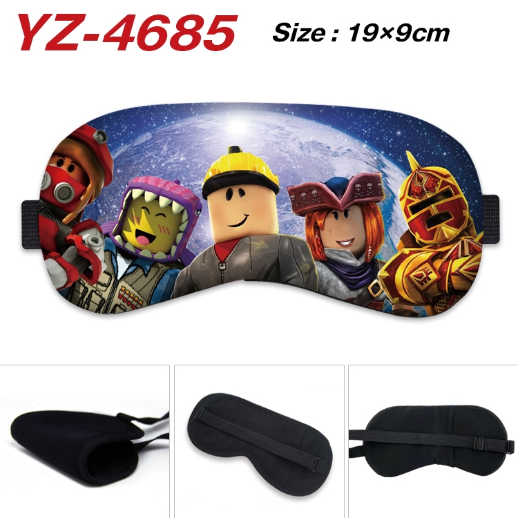Robllox animation ice cotton eye mask without ice bag price for 5 pcs YZ-4685