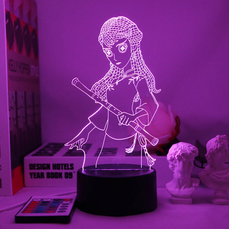 Identity V 3D night light USB touch switch colorful acrylic table lamp BLACK BASE 4486