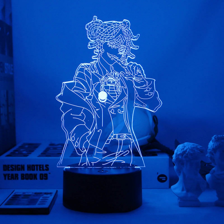 Identity V 3D night light USB touch switch colorful acrylic table lamp BLACK BASE 3686