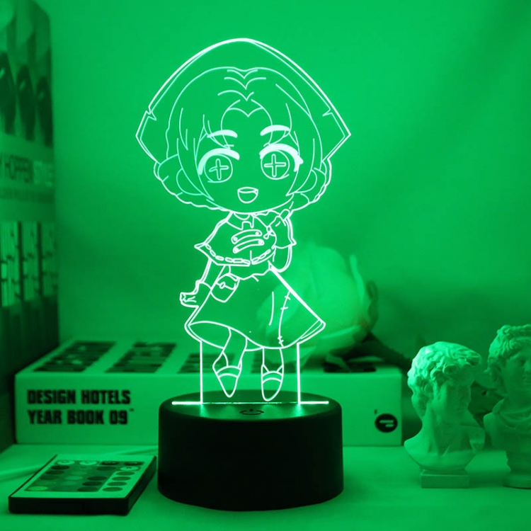 Identity V 3D night light USB touch switch colorful acrylic table lamp BLACK BASE 4202