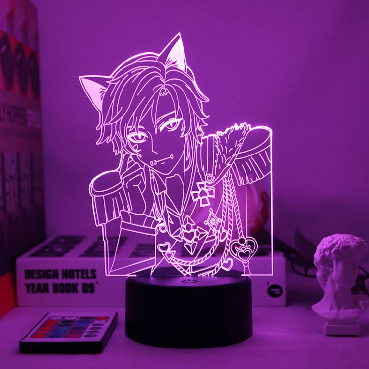 Identity V 3D night light USB touch switch colorful acrylic table lamp BLACK BASE 4480