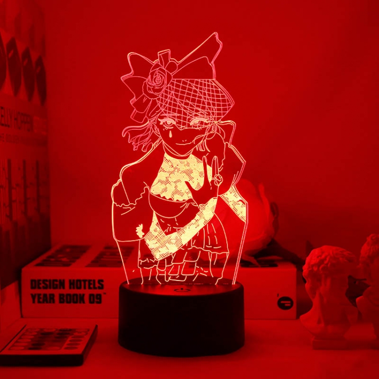 Identity V 3D night light USB touch switch colorful acrylic table lamp BLACK BASE 4590