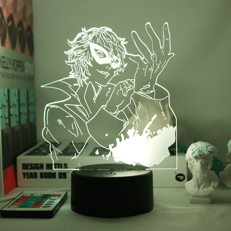 Identity V 3D night light USB touch switch colorful acrylic table lamp BLACK BASE 2201