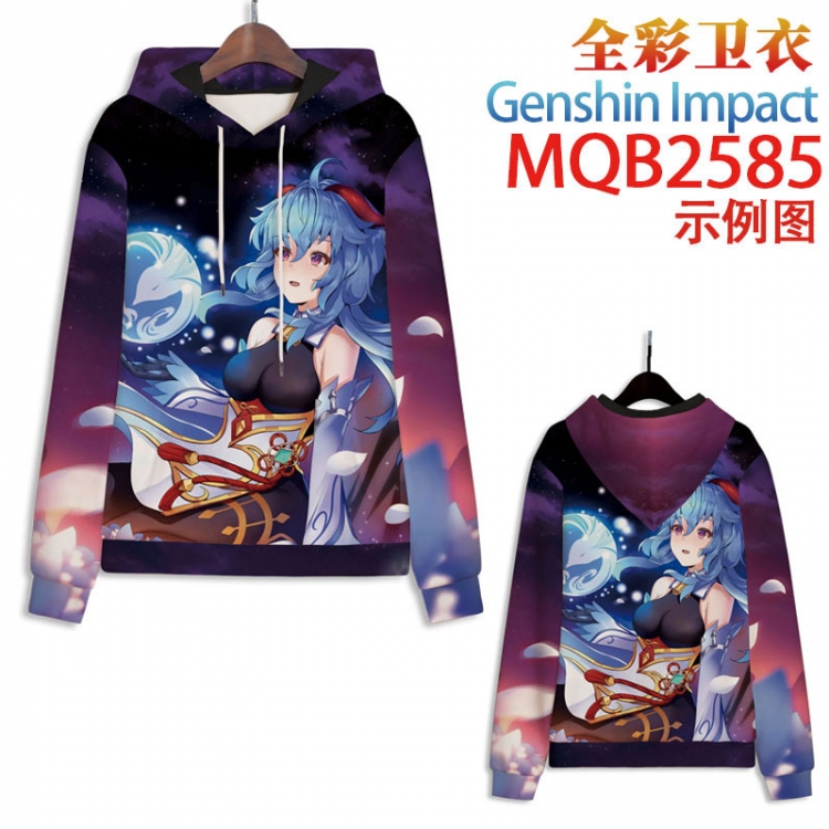 Genshin Impact  Full color hooded sweatshirt without zipper pocket from XXS to 4XL MQB-2585