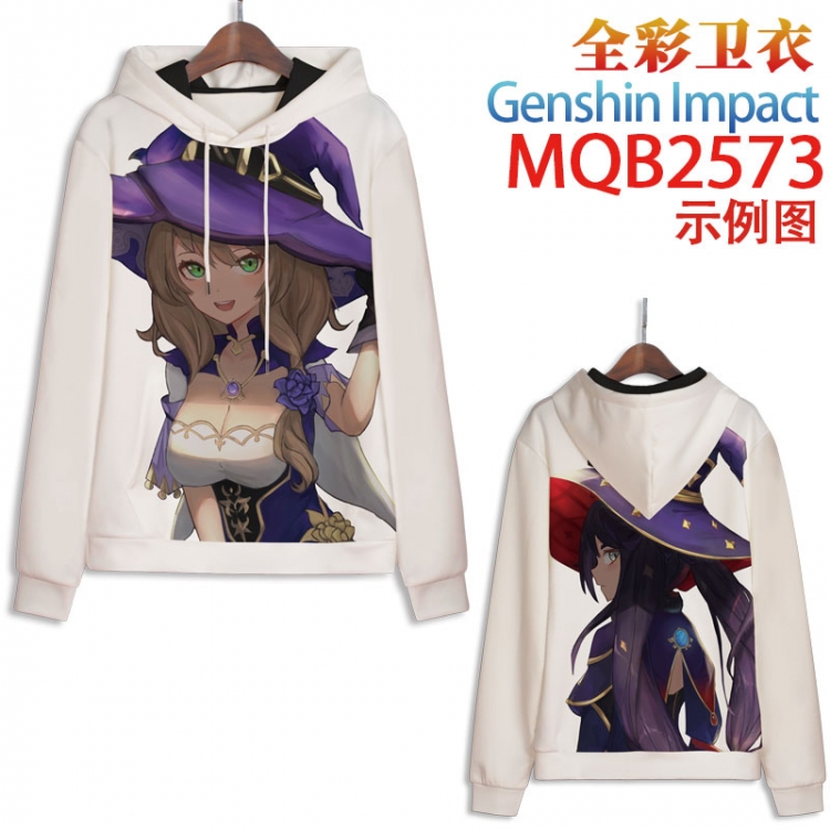 Genshin Impact  Full color hooded sweatshirt without zipper pocket from XXS to 4XL MQB-2573