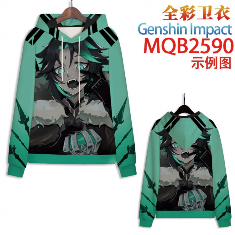 Genshin Impact  Full color hooded sweatshirt without zipper pocket from XXS to 4XL MQB-2590
