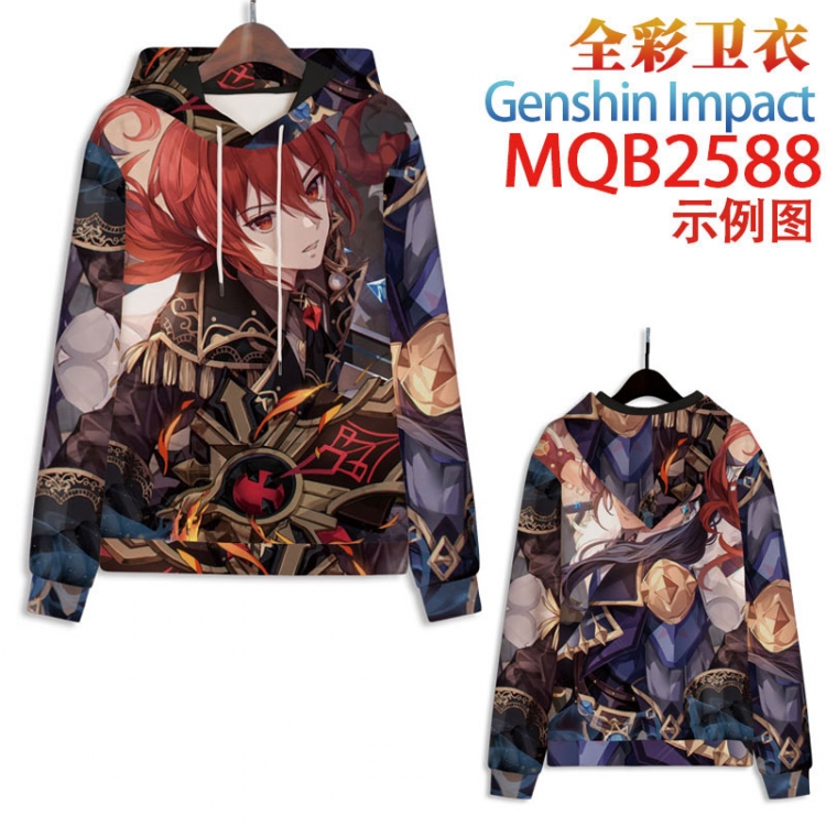 Genshin Impact  Full color hooded sweatshirt without zipper pocket from XXS to 4XL MQB-2588