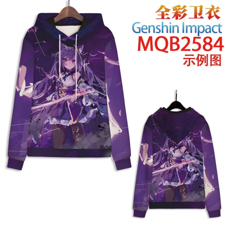 Genshin Impact  Full color hooded sweatshirt without zipper pocket from XXS to 4XL MQB-2584