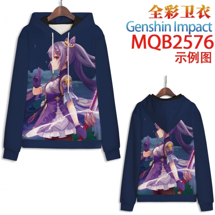 Genshin Impact  Full color hooded sweatshirt without zipper pocket from XXS to 4XL MQB-2576