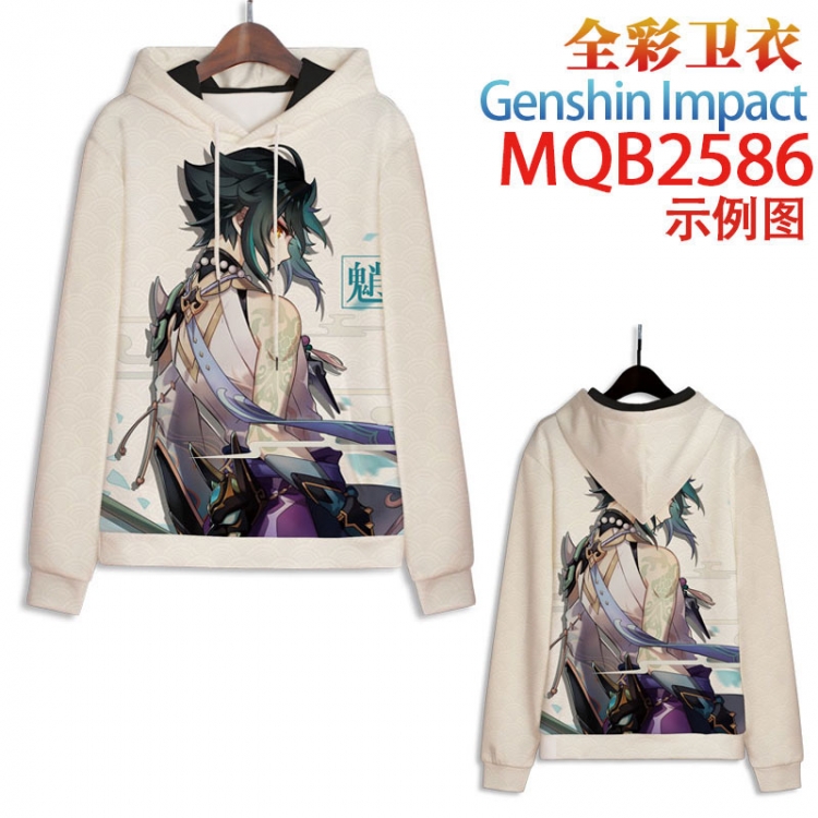 Genshin Impact  Full color hooded sweatshirt without zipper pocket from XXS to 4XL MQB-2586