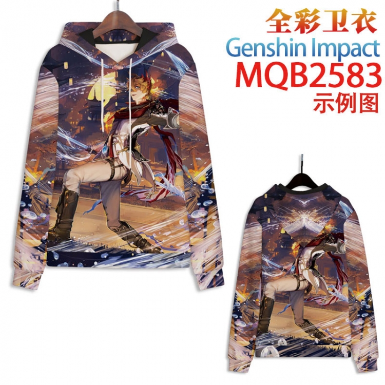 Genshin Impact  Full color hooded sweatshirt without zipper pocket from XXS to 4XL MQB-2583