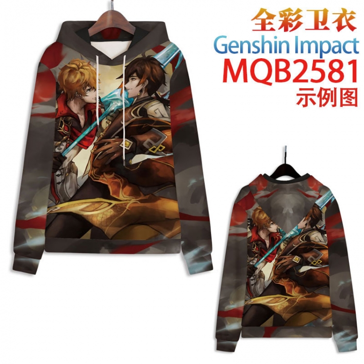 Genshin Impact  Full color hooded sweatshirt without zipper pocket from XXS to 4XL  MQB-2581